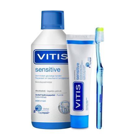 vitis sensitive mondspoeling en tandpasta